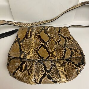 Sharif vintage snake skin purse